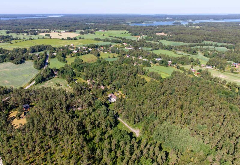 Ylikylän tonttialueen ilmakuva.